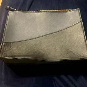 Clutch bag black and blue